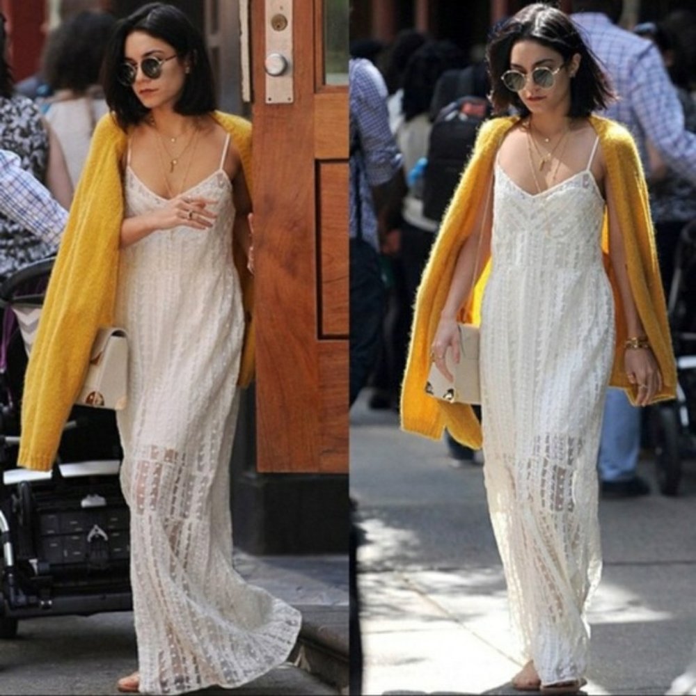 Tularosa x Revolve Ivory Lace Charity Long Slip Dress XSmall